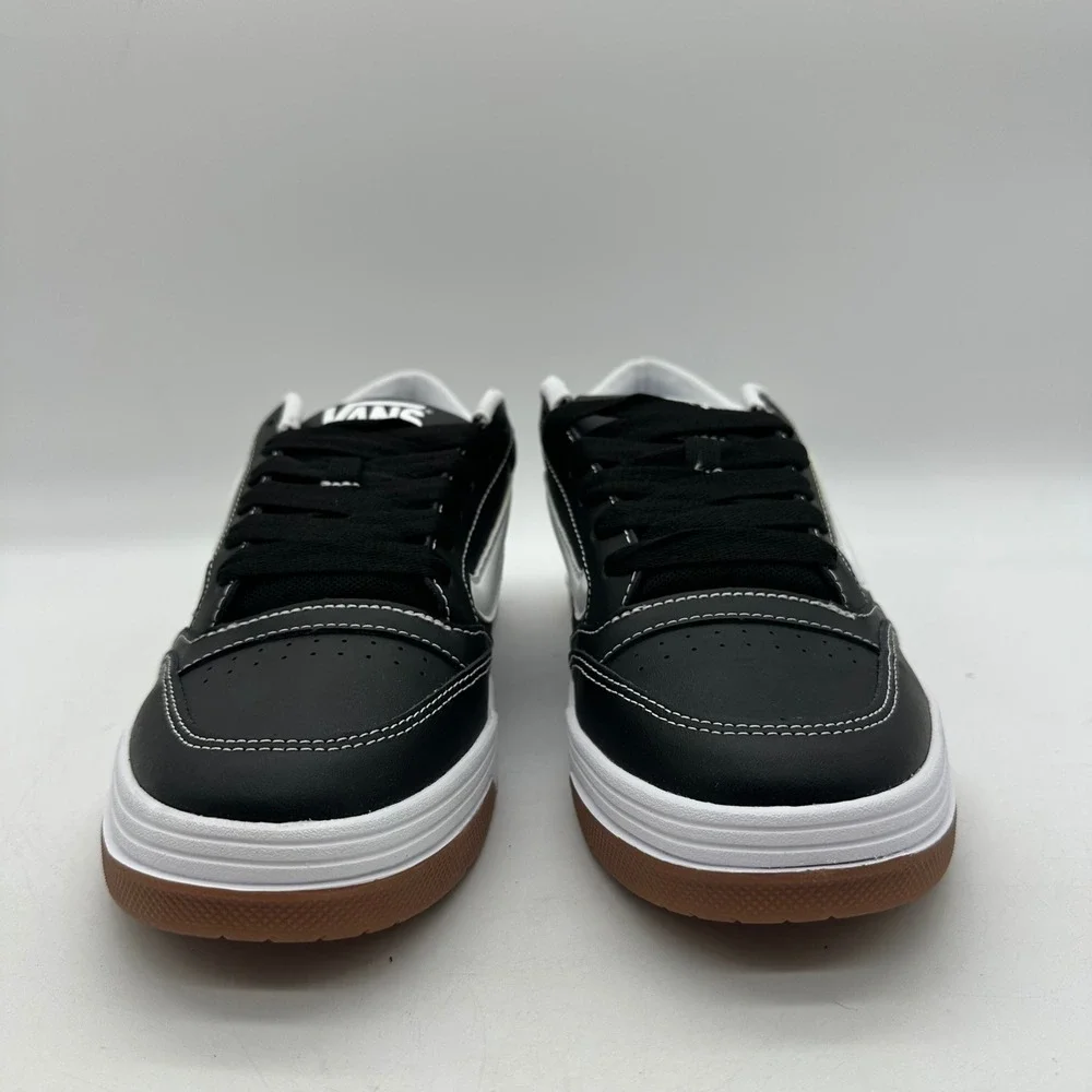 Vans 721356 Mens Size 9.5 VN000D2B9X1 Hylane Black White Gum Leather Skate Shoes